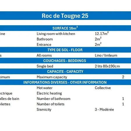 Résidence Roc De Tougne *